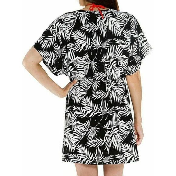 MARIO SERRANI Swim Beach Cover-Up Black / White - Medium - Picture 2 of 3